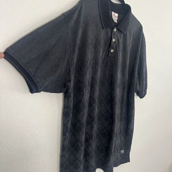 Vintage 90s Disney Store Mickey Mouse Argyle Grey Short Sleeve Polo Shirt XL - Picture 12 of 12